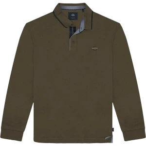 Velká pánská polokošile s dlouhým rukávem Double Urban Outfitters PS-3058 světle hnědá