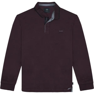 Velká pánská polokošile s dlouhým rukávem Double Urban Outfitters PS-3058 bordó