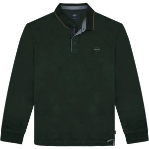 Velká pánská polokošile s dlouhým rukávem Double Urban Outfitters PS-3058 zelená