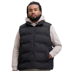 Velká pánská prošívaná vesta s límcem Jack & Jones 12279427 černá