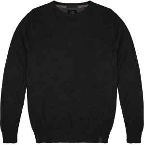 Velký pánský svetr hladký přes hlavu Double Urban Outfitters Knit-8025 černý