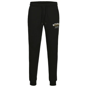 Velké pánské tepláky s manžetami Jack & Jones 12285628 černé