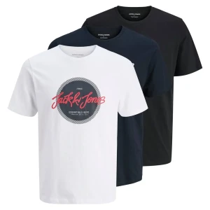 Velké pánské tričko s potiskem 3 ks Jack & Jones 12288470 multi 