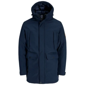 Velká pánská bunda s kapucí parka Jack & Jones 12279797 tmavě modrá