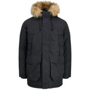Velká pánská bunda s kapucí parka Jack & Jones 12285649 černá