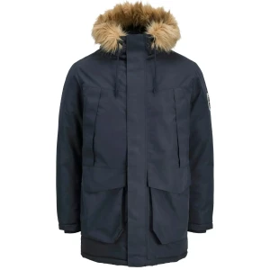 Velká pánská bunda s kapucí parka Jack & Jones 12285649 tmavě modrá