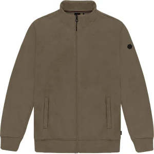 Pánská rozepínací mikina se stojáčkem Double Urban Outfitters MTOP-1092 béžová