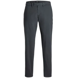 Velké pánské chinos kalhoty Jack & Jones 12287164 tmavě šedé