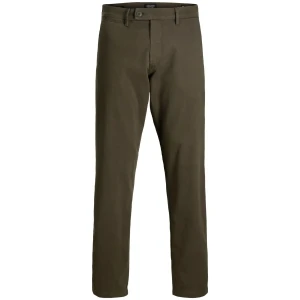 Velké pánské chinos kalhoty Jack & Jones 12287164 hnědé 