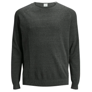 Velký pánský hladký svetr přes hlavu Jack & Jones 12163781 tmavě šedý