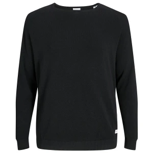 Velký pánský hladký svetr přes hlavu Jack & Jones 12163781 černý