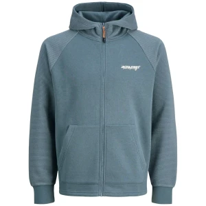 Velká pánská rozepínací mikina s kapucí Jack & Jones 12285531 modrá