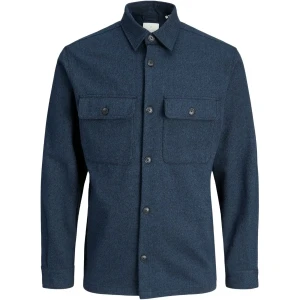 Velká pánská košile s dlouhým rukávem Jack & Jones 12288192 tmavě modrá