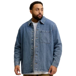 Velká pánská zateplená džínová bunda Jack & Jones 12286912 modrá