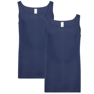 Velká pánská tílka boxerky na ramínkách 2-pack Adamo 129444-360 tmavě modrá 