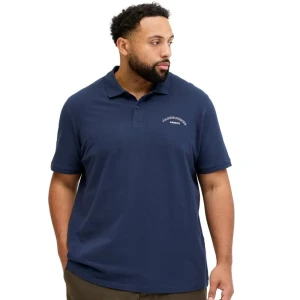 Velká pánská polokošile s límečkem Jack & Jones 12295974 tmavě modrá