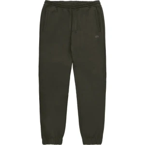 Velké pánské tepláky se stahovacími lemy Double Urban Outfitters MPAN-6027 khaki