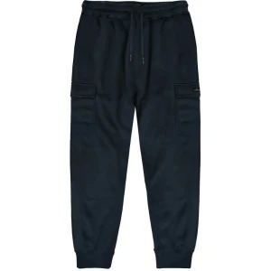 Velké pánské teplákové cargo kalhoty s manžetami Double Urban Outfitters MPAN-6031 tmavě modré