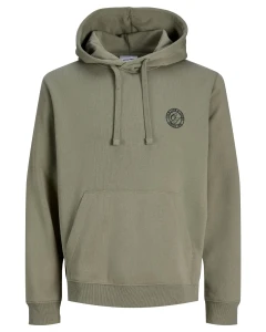 Pánská velká mikina přes hlavu Jack & Jones 12289694 khaki