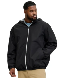 Pánská velká přechodová bunda s kapucí Jack & Jones 12289247 černá