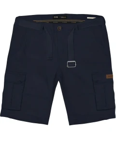 Pánské cargo kraťasy nadměrné velikosti s páskem Double Urban Outfitters MSHO-7029 tmavě modré