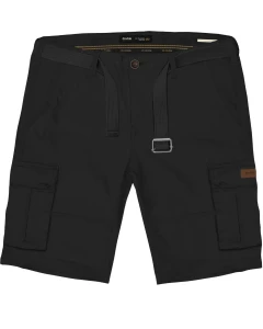 Pánské cargo kraťasy nadměrné velikosti s páskem Double Urban Outfitters MSHO-7029 černé