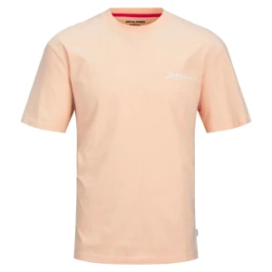 Velké pánské tričko s nápisem Jack & Jones 12275808 broskvové