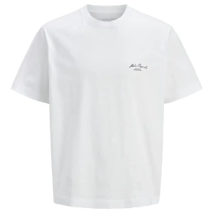 Velké pánské tričko s velkým potiskem na zádech Jack & Jones 12274761 bílé