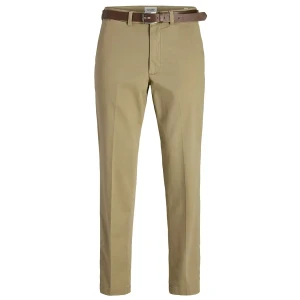 Velké pánské chino kalhoty Jack & Jones 12275868 světle hnědé