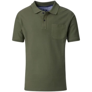 Velká pánská hladká polokošile s límečkem Redmond 960-622 khaki