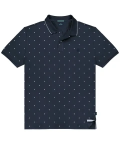 Velká pánská polokošile s límečkem vzorovaná Double Urban Outfitters PS-3080 tmavě modrá