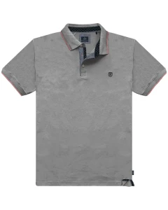 Velká pánská polokošile Double Urban Outfitters PS-3079 šedá
