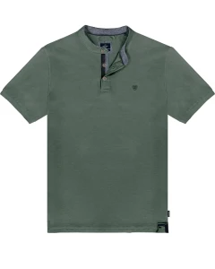 Velká pánská polo košile na stojáčku jednobarevná Double Urban Outfitters PS-3083 zelená