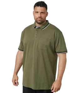 Velké pánské polo tričko s límečkem North Latitude 61128-0660 khaki
