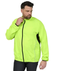 Velká sportovní lehká softshellová bunda se stojáčkem North 56°4 99253-0610 žlutá/zelená
