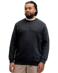 Velká pánská mikina přes hlavu Jack & Jones 12293160 černá