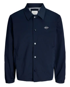 Velká pánská lehká přechodná bunda s vodoodpudivou úpravou Jack & Jones 12292980 tmavě modrá