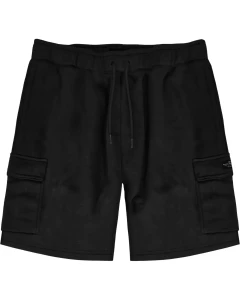Velké pánské teplákové kraťasy s kapsami Double Urban Outfitters MS-6032 černé