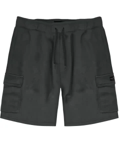 Velké pánské teplákové kraťasy s kapsami Double Urban Outfitters MS-6032 tmavě šedé