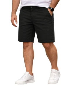 Velké pánské chino kraťasy Jack & Jones 12294288 černé