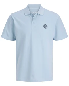 Velké pánské polo tričko s límečkem a krátkým rukávem Jack & Jones 12289707 světle modré