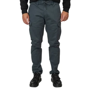Velké pánské cargo kalhoty s rovnými nohavicemi Double Urban Outfitters CCP-4067 šedomodré