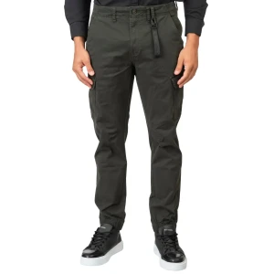 Velké pánské cargo kalhoty se stahovacím lemem Double Urban Outfitters CCP-4066 tmavě zelené