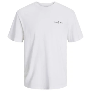 Velké pánské tričko s potiskem na zádech t-shirt Jack & Jones 12275785 bílá