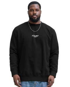 Velká pánská mikina přes hlavu Jack & Jones 12284682 černá