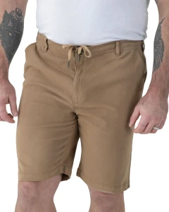 Velké pánské strečové chino kraťasy Spencer D555 Duke hnědé