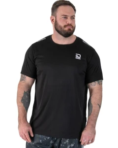 Velké pánské sportovní tričko s krátkým rukávem active Scott Duke D555 černé