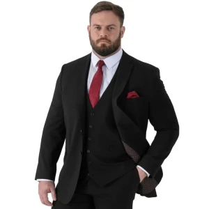 Velké pánské elegantní společenské sako Duke Ted černé