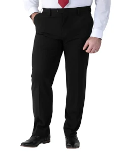 Velké pánské elegantní hladké kalhoty Duke Ted černé