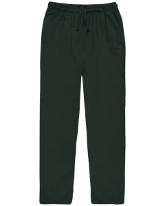 Velké pánské teplákové kalhoty s rovnými nohavicemi z bavlny Double Urban Outfitters MPAN-05 tmavě zelené 